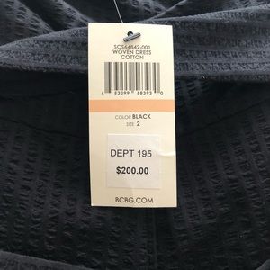 BCBG Black even halter dress
